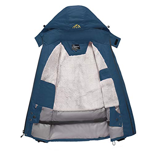 Image of Men's Ski Jacket Waterproof Windproof Mountain Winter Coat Rain Hooded Coat