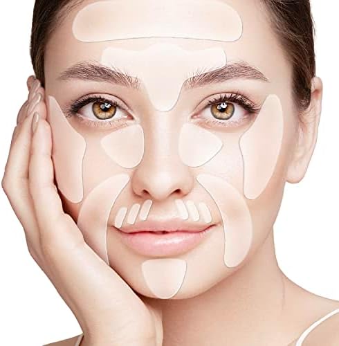 Rossy Forehead Winkle patches, Face Smoothing Patch, Face Lift Tape Invisible, Face Wrinkle Patches for Face Overnight, Facial Patches to Reduce Fine Wrinkles, Frown and Smile Lines