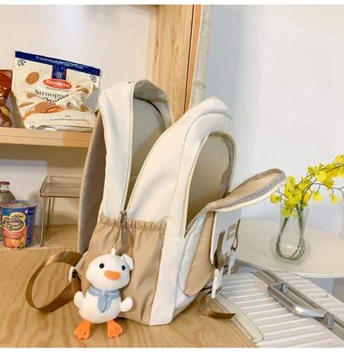 Ladies Kawaii Fashion Nylon Waterproof Laptop Backpack Book Bag Cute Women Backpack Female Travel Backpack (black)4