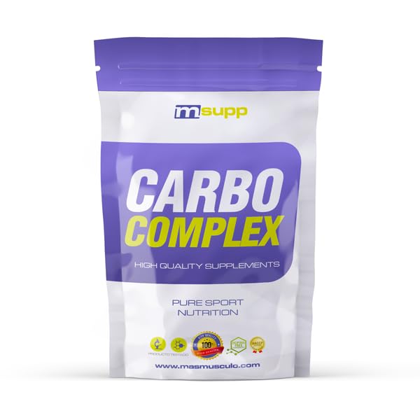 MM Supplements - Carbo Complex en Polvo - 1 kg - Hidratos de Carbono para Masa Muscular - Mejora del Rendimiento - Contribuye al Metabolismo - Bote para 1 Mes - Sabor Limón