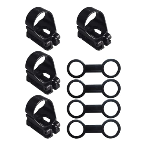 Clip para máscara de snorkel que evita la pérdida del tubo accesorio negro de ABS