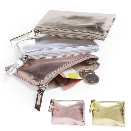 Llavero bolsa almacenamiento para evitar pérdida de monedas con mini billetera transparente 2