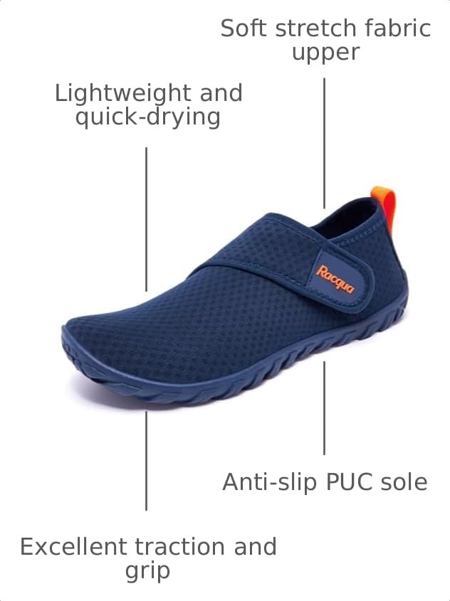 Image of Racqua Men's Women's Water Shoes Barefoot Quick Dry Lightweight Aqua Shoes Swim Beach Shoes