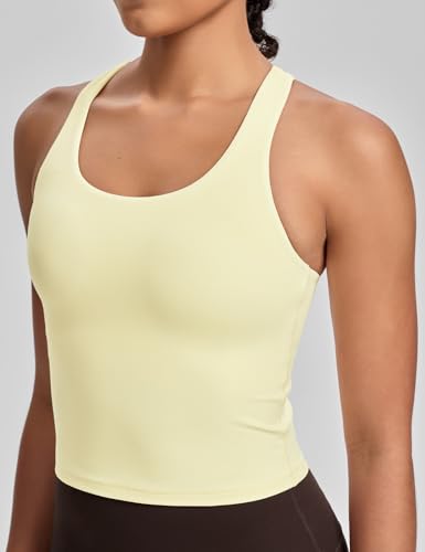 Image of HeyNuts Longline Zeal Bras Medium Impact Wirefree Sports Bras Workout Crop Tank Tops with Removable Pads, A-D Cups