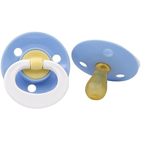 Gerber First Essentials Soft Center Latex Pacifiers, 0-6 Months, Assorted Colors 2 ea
