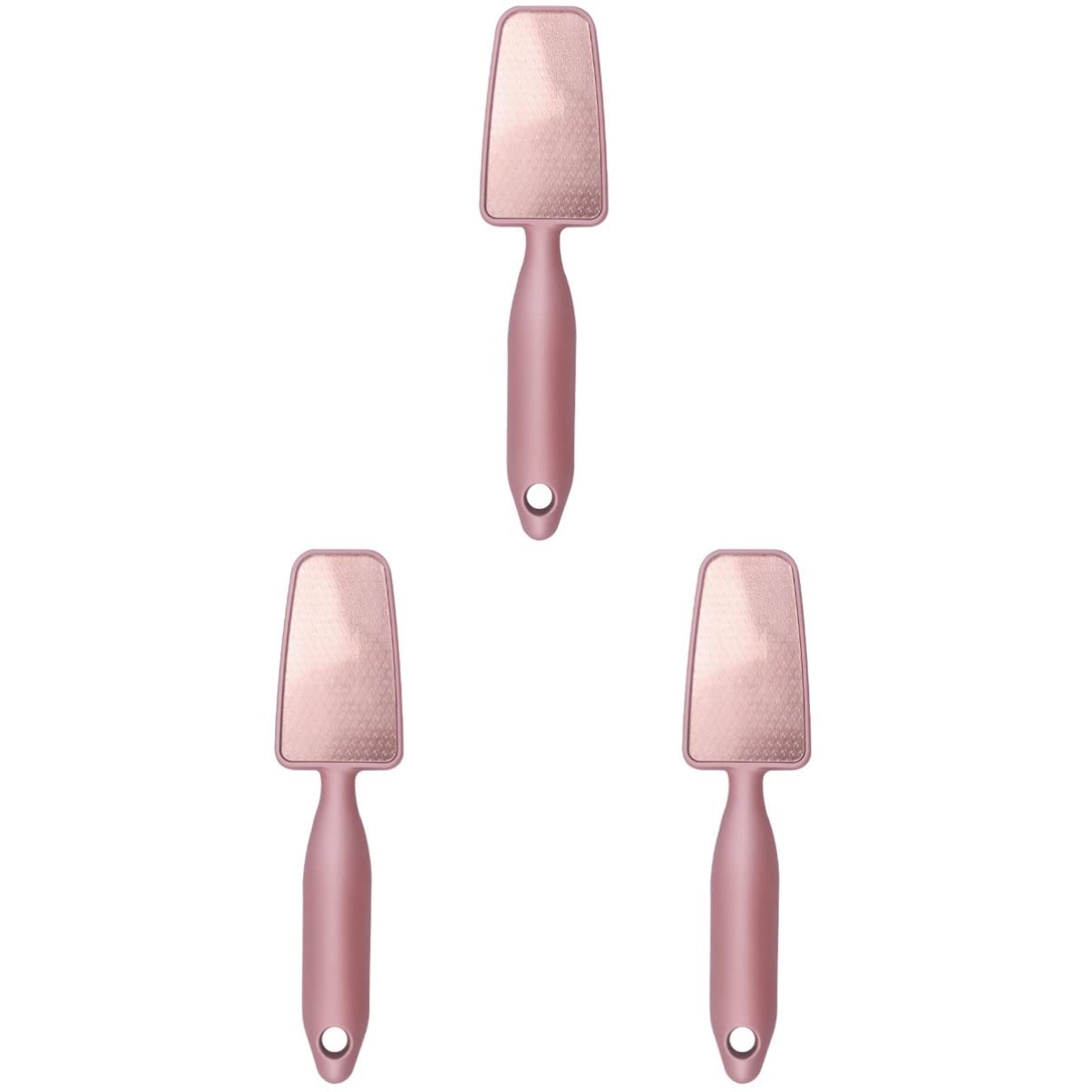 FRCOLOR 3pezzi Raspa Piedi Multifunzionale Inossidabile Rosa Rimuovi Calli e Secca Per Dei Piedi Facile Da Usare e Durevole