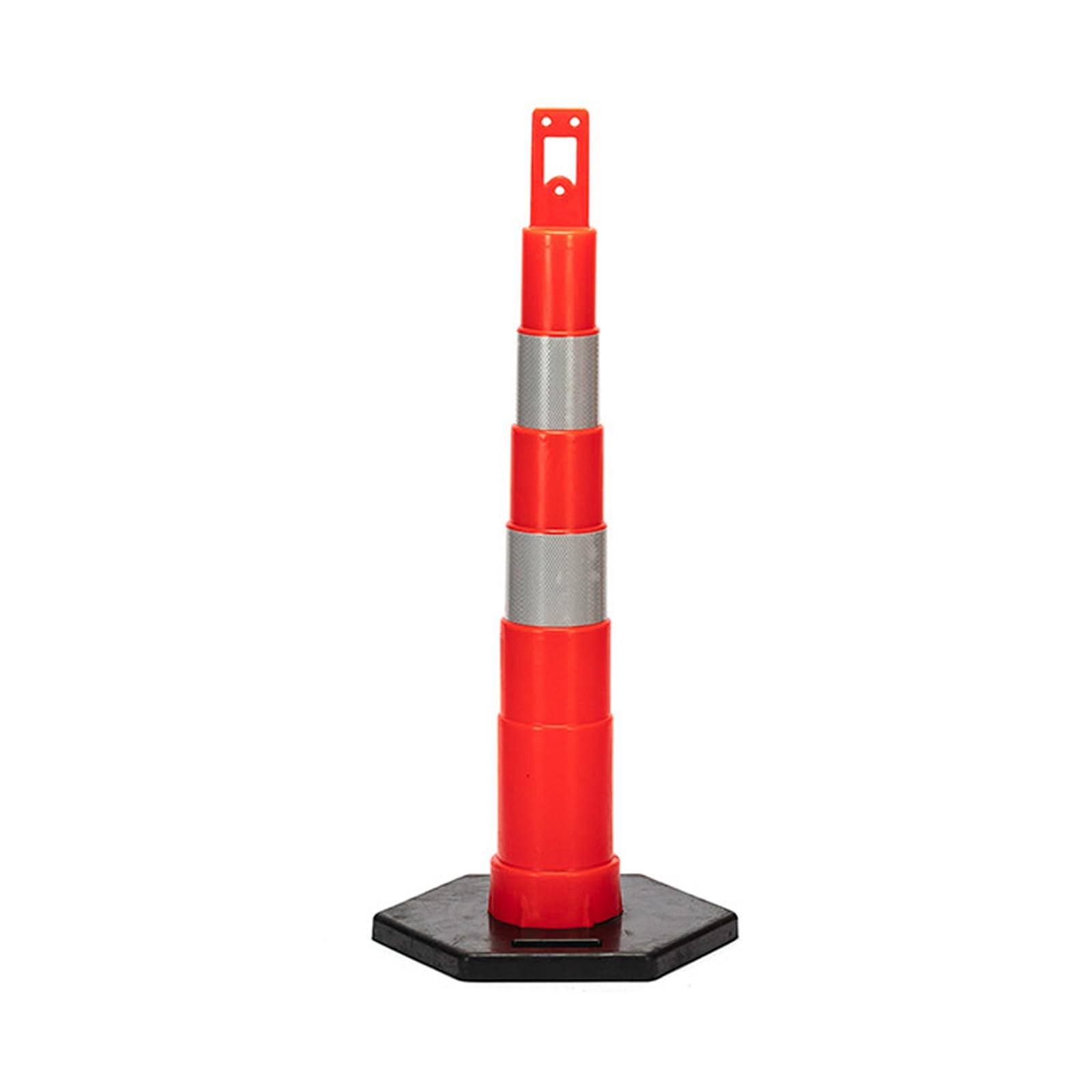 GDMDPTE Traffic Delineator Temporary Barricades with Handle - Portable Safety Bollard for Traffic Caution
