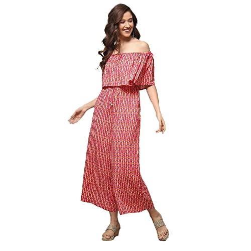 Image of BIBA Women LIVA Printed Jumpsuit