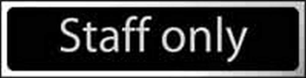 Centurion White Staff Only Sign - Self-Adhesive Pvc - Black And Chrome Effect - 200Mm X 50Mm
