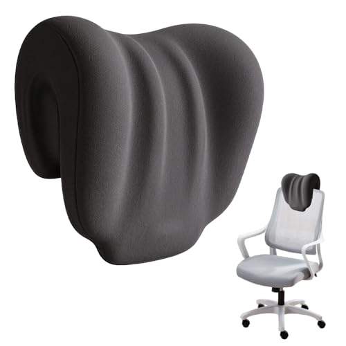 WDKXCN Repose Tete Fauteuil, Support De Cou pour Chaise De Bureau avec Mousse À Mémoire De Forme, Appui Tete Fauteuil pour Adultes Et Étudiants, Gris...