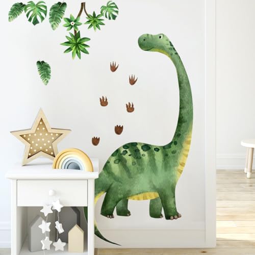 Vinilos decorativos dinosaurio acuarela grandes 139x176 cm miniatura 5