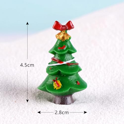Garneck 11 peças de enfeite de Natal decoração estatuetas em miniatura artesanato miniaturas de Nata