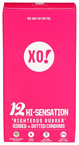 Here We Flo, Condoms Hi Sensation Righteous Rubber, 12 Count