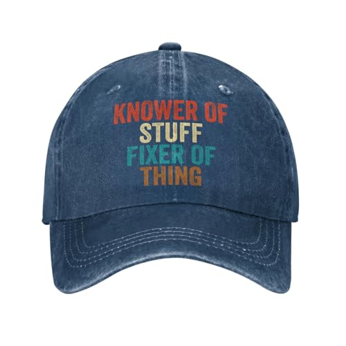 NLWQEKV Saber de Cosas, arreglador de Cosas, Sombreros para Hombre, Gorra de béisbol Saber de Cosas, arreglador de Cosas