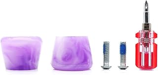 Repztevo Roller Skates Brake Double Row Skates Roller Brake Blocks Anti- Safety Toe Stoppers Skating Training Aids,Purple