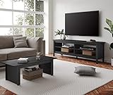 WAMPAT 2 Piece Living Room Set for Living Room, 1 Wood Coffee Table with Open Storage and 1 TV Stand...