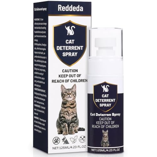Reddeda Cat Deterrent Spray - Indoor & Outdoor Anti-Scratch Training Spray for Cats & Kittens - Natural, Safe & Non-Toxic Formula to Protect Furniture