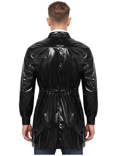 Fermeture éclair devant camisole veste imperméable pluie hommes - 2
