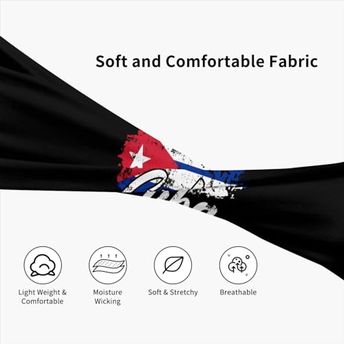 Image of Cute Flag Headbands Women Men Flag Sweatband Sports Headband for Running, Cycling, Yoga Gym, Working Out
