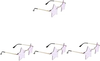 4 Pçs Óculos De Sol Pentagrama Óculos De Estrela Decoração De Formatura Óculos Sem Aro Óculos De Sol Festa De Dança Óculos Engraçados Crianças Fantasias Óculos De Sol Óculos De