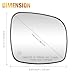 Passenger Right Side Heated Mirror Glass Fits for Chrysler for Town & Country 2008-16, Dodge Grand Caravan 08-2020, RAM CV 2012-2015, Fits for Volkswagen for Routan 2009-2014 for 68026176AB CH1325107