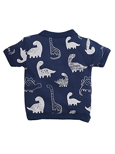 Image of Pooja Baby Baby Boys' & Baby Girls' T-Shirt Hosiery Cotton Clothing Jhabla /Vest Front Open T- Shirt with Snap Buttons Pack Of 4