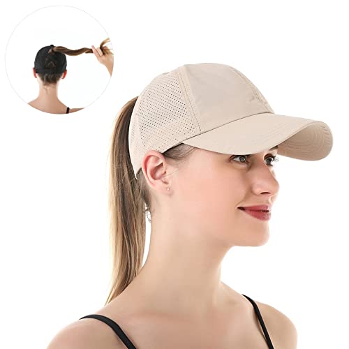 Image of Quick Dry Fit Baseball Cap - Water Repellent Sun Hat for Fishing, Running, Hiking, Golf, Surfing, Sailing, Boating