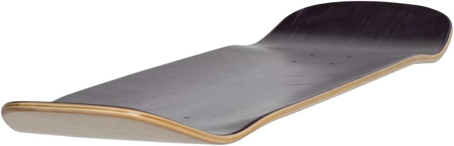 9" Shaped Blank Skateboard Deck, Random Top/Natural Bottom