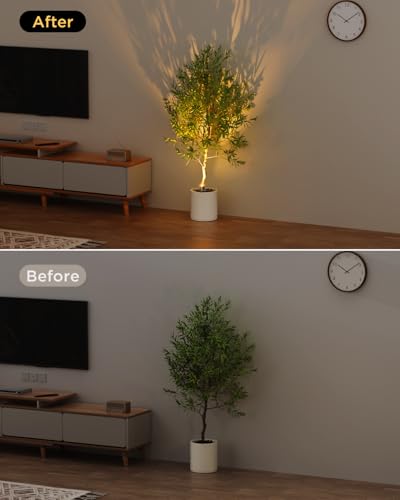 Spot Lights Indoor Led Spotlight: Rechargeable Battery Wireless Up Lights Indoor - Plants Tree Artwork Portrait Picture  - Additional View