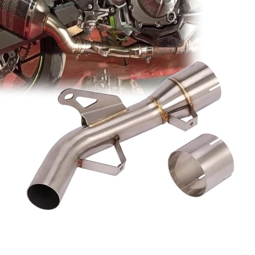 Tube d'échappement moto Kawasaki Z900 liaison intermédiaire à enfiler
