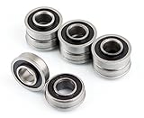 Set of 8 NK Hand Truck Tire Flanged Precision Ball Bearings for 5/8