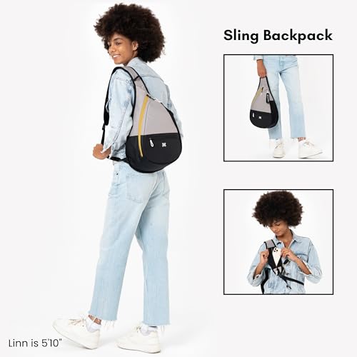 Image of Sherpani Esprit, Sling Backpack, 10L Travel Bag, Right-Handed Shoulder Sling Purse, Crossbody Backpack, Travel Gifts, RFID Protection (Wasabi Stone)