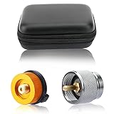 SAN LIKE 2 adaptadores de estufa de camping, recipiente de combustible de isobutano con botón de presión de