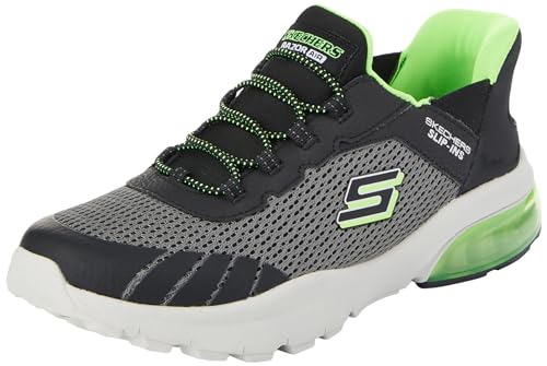 Skechers Kids Boys Skechers Razor Air-Hyper-Brisk Sneaker, Charcoal/Black, 1, Little Kid - image 1