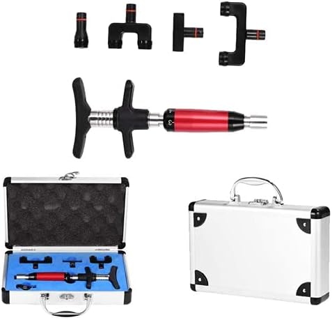 YUYTE 6 Levels Manual Forth Heads Spinal Massager, Portable Manual Spine Chiropractic Adjustment Tool Spine Correction Gun for Improve Joint Pain Adjust Vertebration and Thoracic, Scoliosis