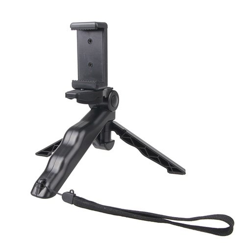 YINUOPortable Hand Grip/Mini Tripod Stand Steadicam Curve with Straight Clip for GoPro HERO 4/3 / 3+ / SJ4000 / SJ5000 / SJ6000 Sports DV/Digital Camera/iPhone, Galaxy and other Mobile Phone