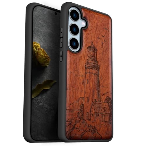 Coque Galaxy S24 FE protège-téléphone bois anti-rayure, étui TPU Samsung S24 FE Carveit
