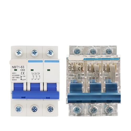 Disjoncteur miniature 3P 50A pour tableau électrique domestique 220V 400V