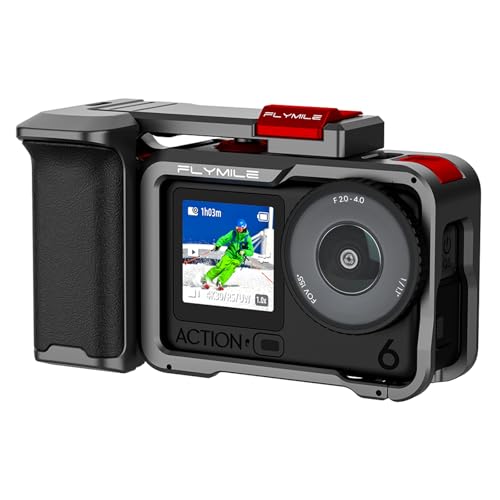 Kit de agarre Xplorer para dji Osmo Action 6 con soporte de expansión y jaula contra golpes 5