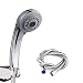 Produktbild HauSun Duschkopf mit Schlauch & Halterung 7 Strahlarten Handbrause 2m lang Edelstahl Brauseschlauch Hochdruck Duschbrause Griff für Baden und Spa