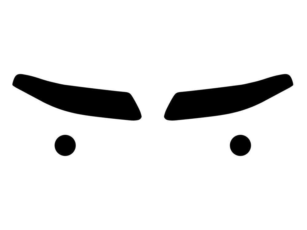 Rvinyl Headlight Tint Covers Compatible with Pontiac Bonneville 2000-2003 - Smoke