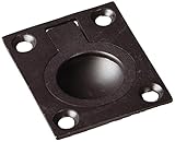 Deltana FRP175U10B 1 3/4-Inch x 1 3/8-Inch Solid Brass Flush Ring Pull