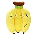 Lindo Emoji Banana Doll Juguete de Felpa Cojín para sofá Cojín Cama Almohada para Dormir Regalo de cumpleaños para niños-A, 90cm