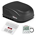FOGATTI Ducted RV Air Conditioner 15000 BTU - Quiet Rooftop AC Unit, All-in-One Design, Ducted RV AC Unit Black, Easy Install for Campers & Trailers, 115V Black