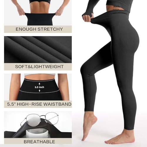 Women's High Waist Workout Leggings - Seamless Scrunch Butt Lift Yoga Pants for Gym & Fitness2
