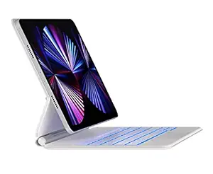 (Refurbished) typecase Edge Magnetic Magic Style Keyboard for iPad Air 5th/4th Gen (2022/2020), iPad Pro 11 2021, 2020, 2018 with 10 Color Backlit, Multi Angle Design, Trackpad, Bluetooth