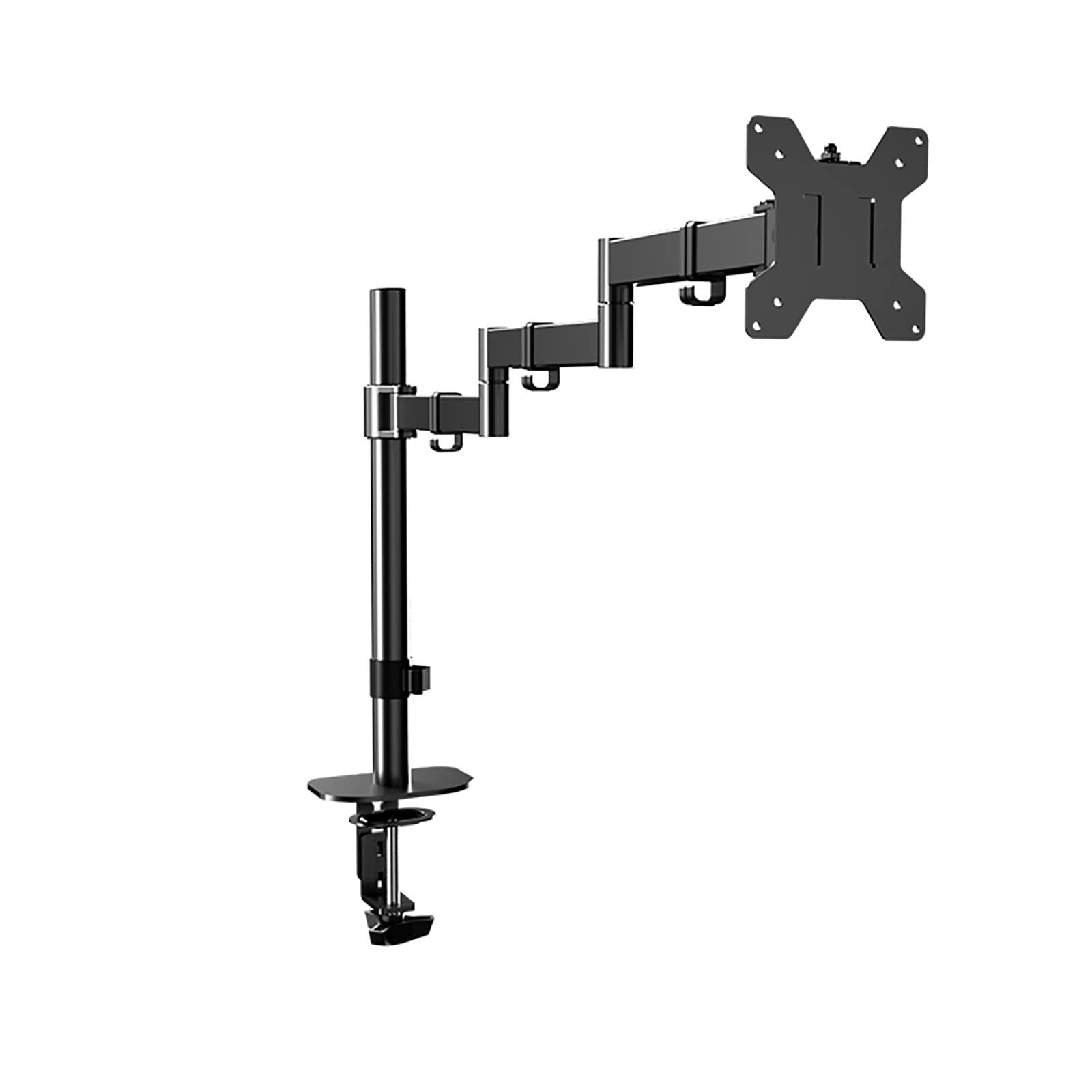asdchZen Monitor Mount,Full Motion Articulating Monitor Arm,Monitor Stand Mount With C Clamp/Perforation Mounting Base For 17 To 32 Inch Computer Screens