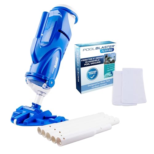 POOL BLASTER Catfish Ultra (Gen 2) Cordless Pool Vacuum with Genuine Microfilter Bag, Rechargeable Handheld Pool Cleaner for Inground and Above Ground Pools, Strong Suction and Lightweight Design