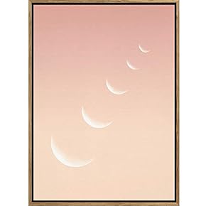 SIGNWIN Framed Canvas Wall Art Orange Sky with...