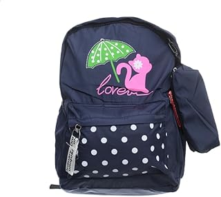 Waterproof High Capacity School Backpack Designed With Front Pocket And Two Side Pockets Comfortable Shoulder Straps Included Cute Pencil Case Practical For Students - Multi Color